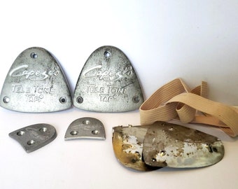 Vintage Metal Tap Shoe Tap Plates Capezio Tele Tone Dance Shoes Brazil