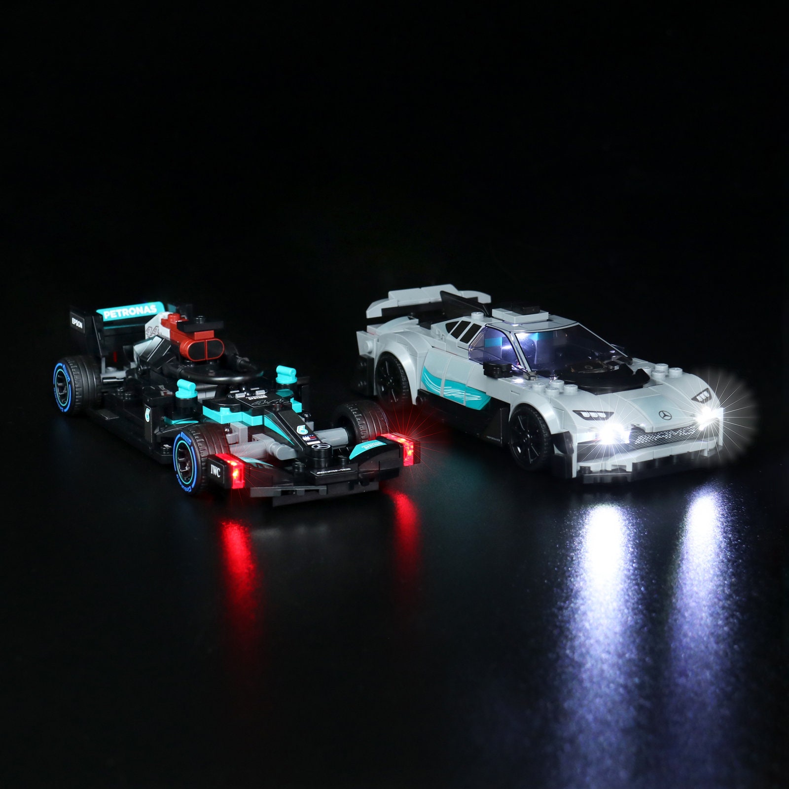 i Kito LED Lighting Kit, Lights Set for Lego Cars Speed Champions Sets  76910 Classic Version 
