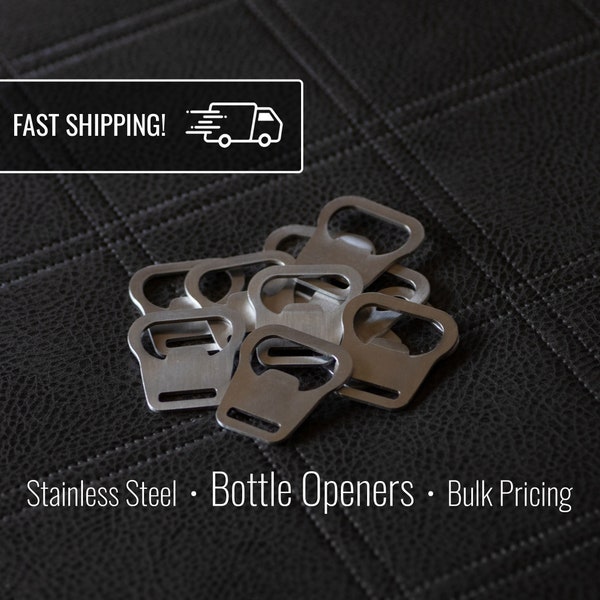 Stainless Steel Beer Bottle Opener | Keychain Hardware | Metal Bottle Opener | Steel Hardware | Key Fob Hardware