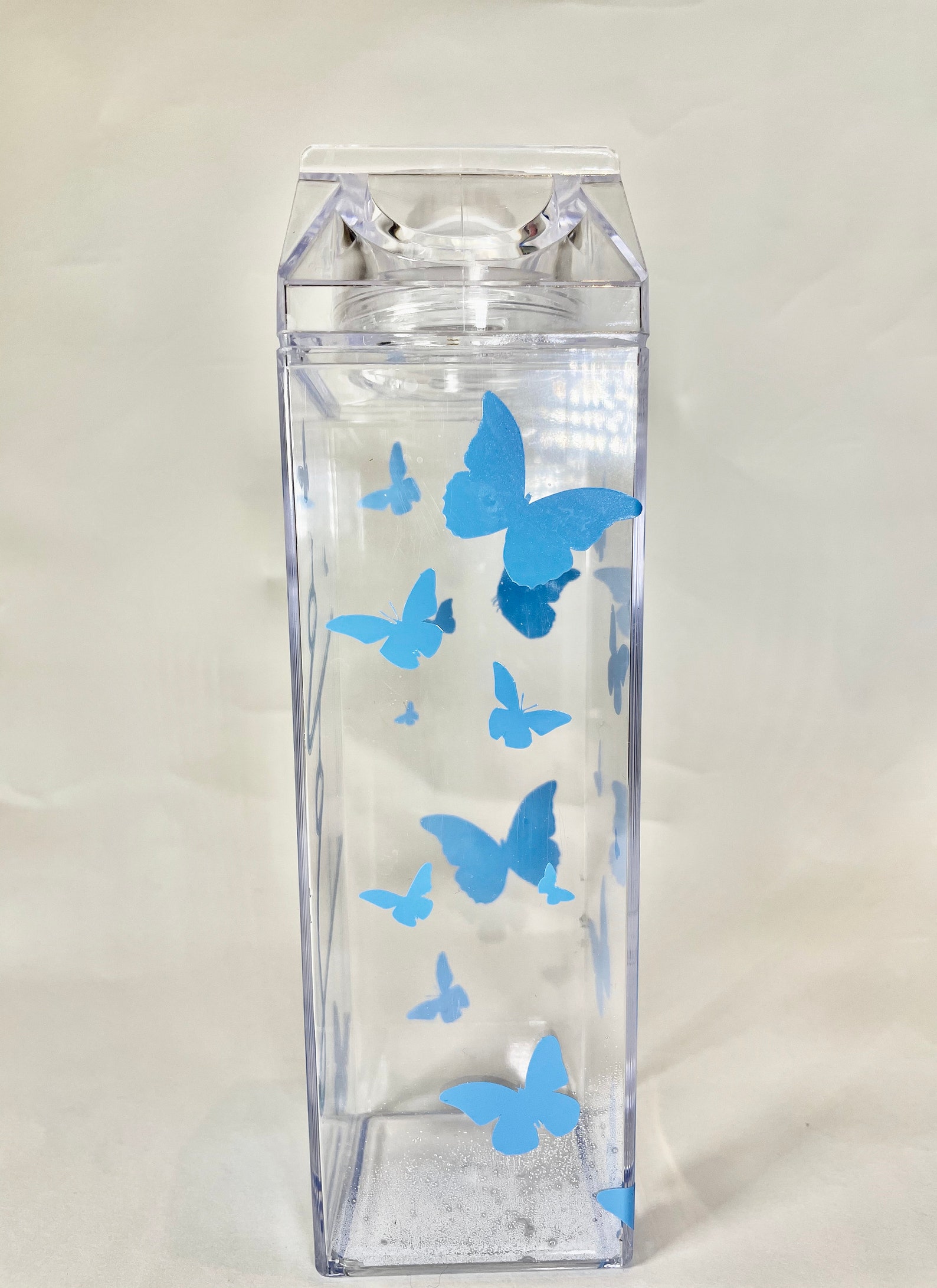 Customizable Butterfly Vinyl Milk Carton Bottle Etsy