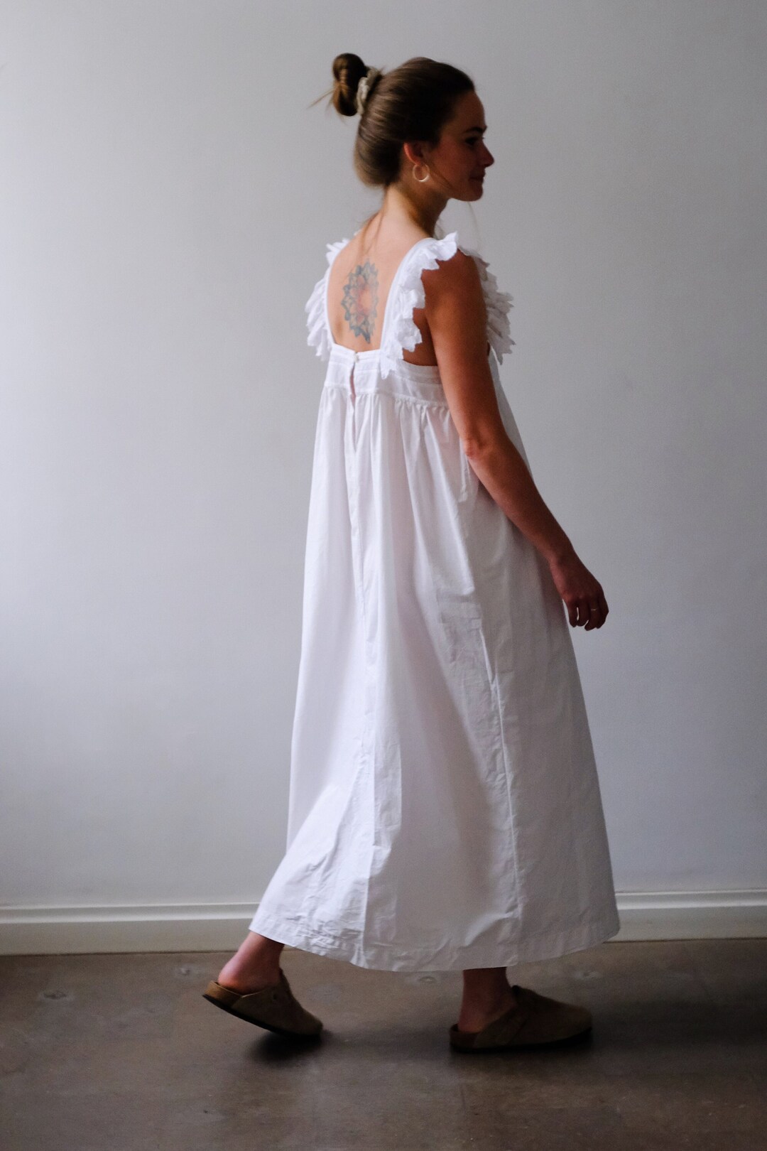 Robe en coton. Reproduction modèle Jumeau. Réf : 36-425