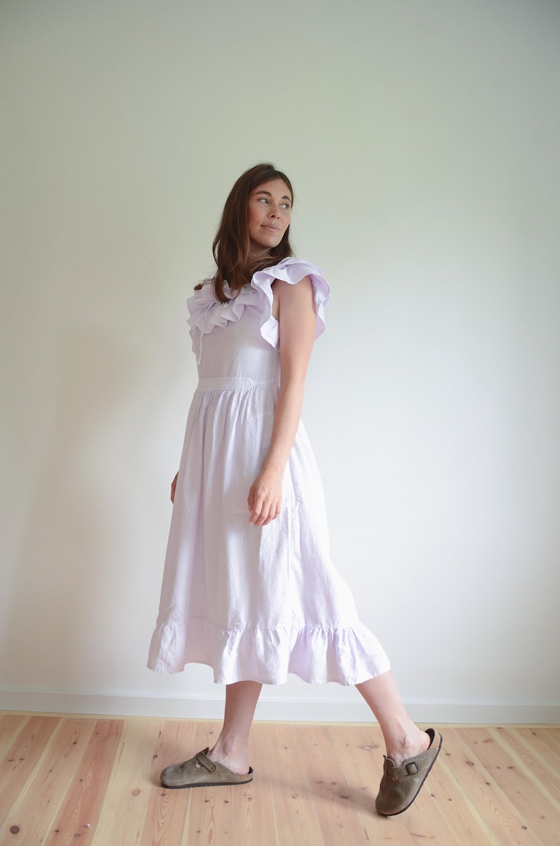 Jolánka Lilac Cotton Dress image 3