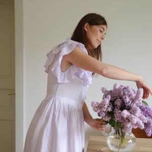 Jolánka Lilac Cotton Dress image 1