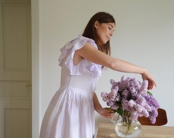 Jolánka Lilac Cotton Dress