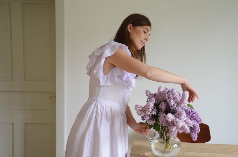 Jolánka Lilac Cotton Dress image 1