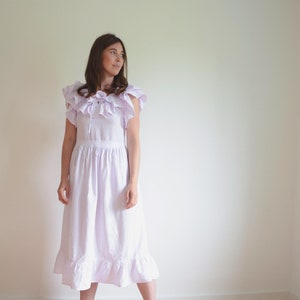 Jolánka Lilac Cotton Dress image 4