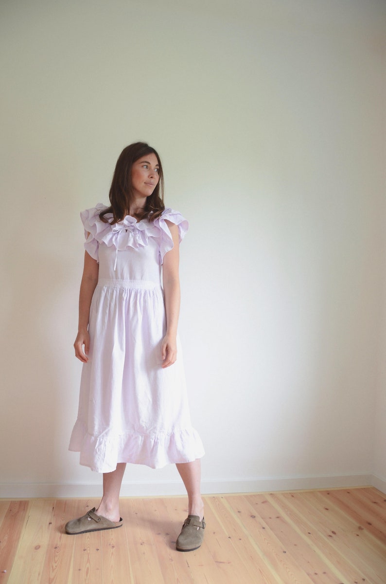 Jolánka Lilac Cotton Dress image 4