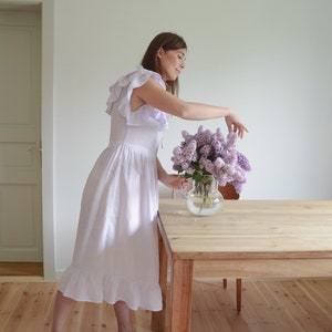 Jolánka Lilac Cotton Dress image 2