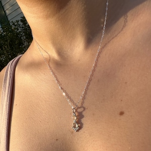 Dainty Clear Stone Pendant Necklace