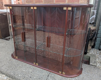 Large Glazed Mahogany Display Cabinet