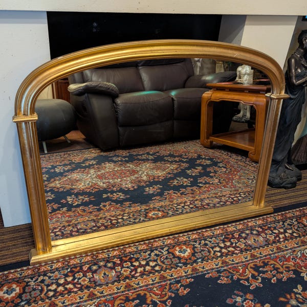 Victorian Style Overmantle Mirror
