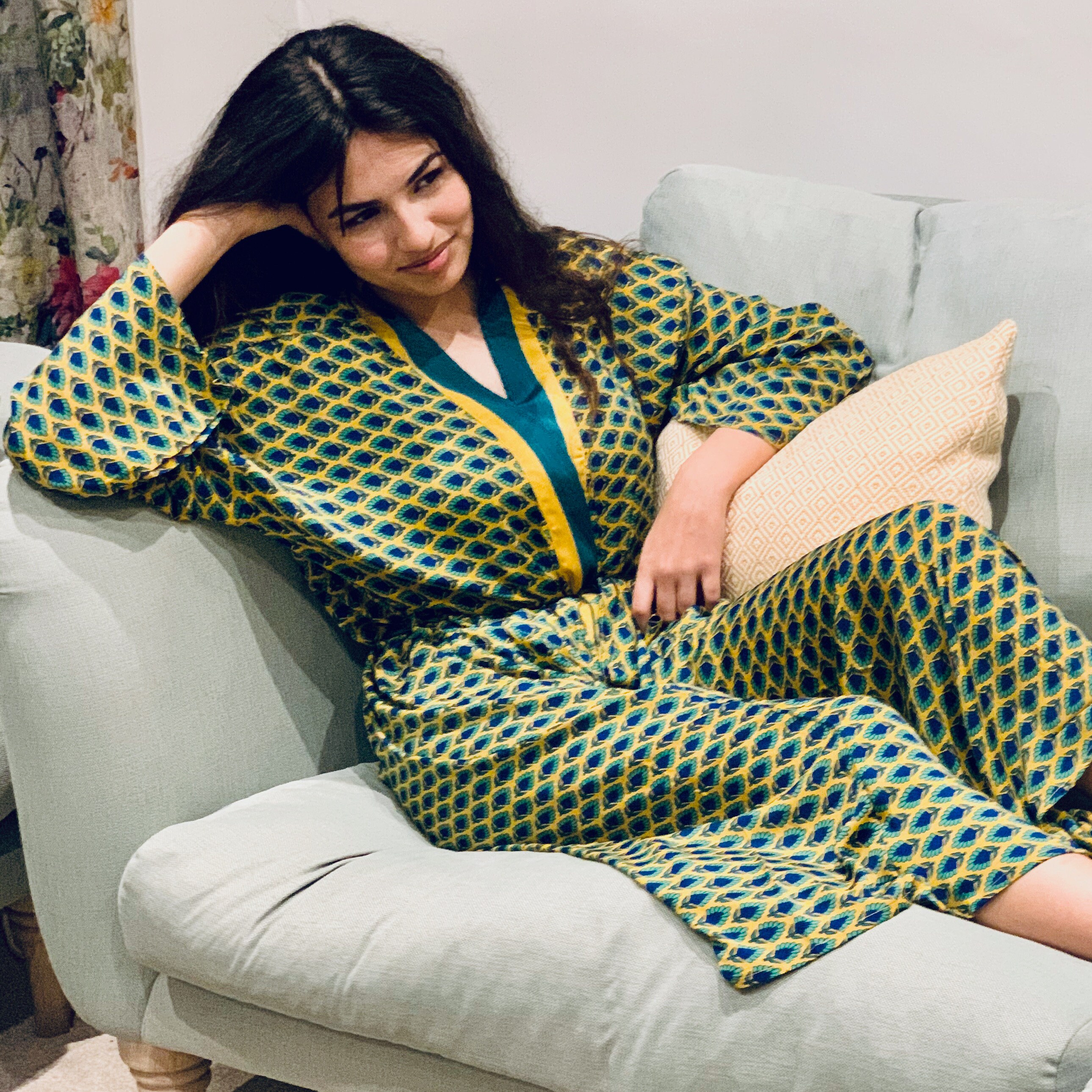 Yellow Dressing Gown - Etsy UK