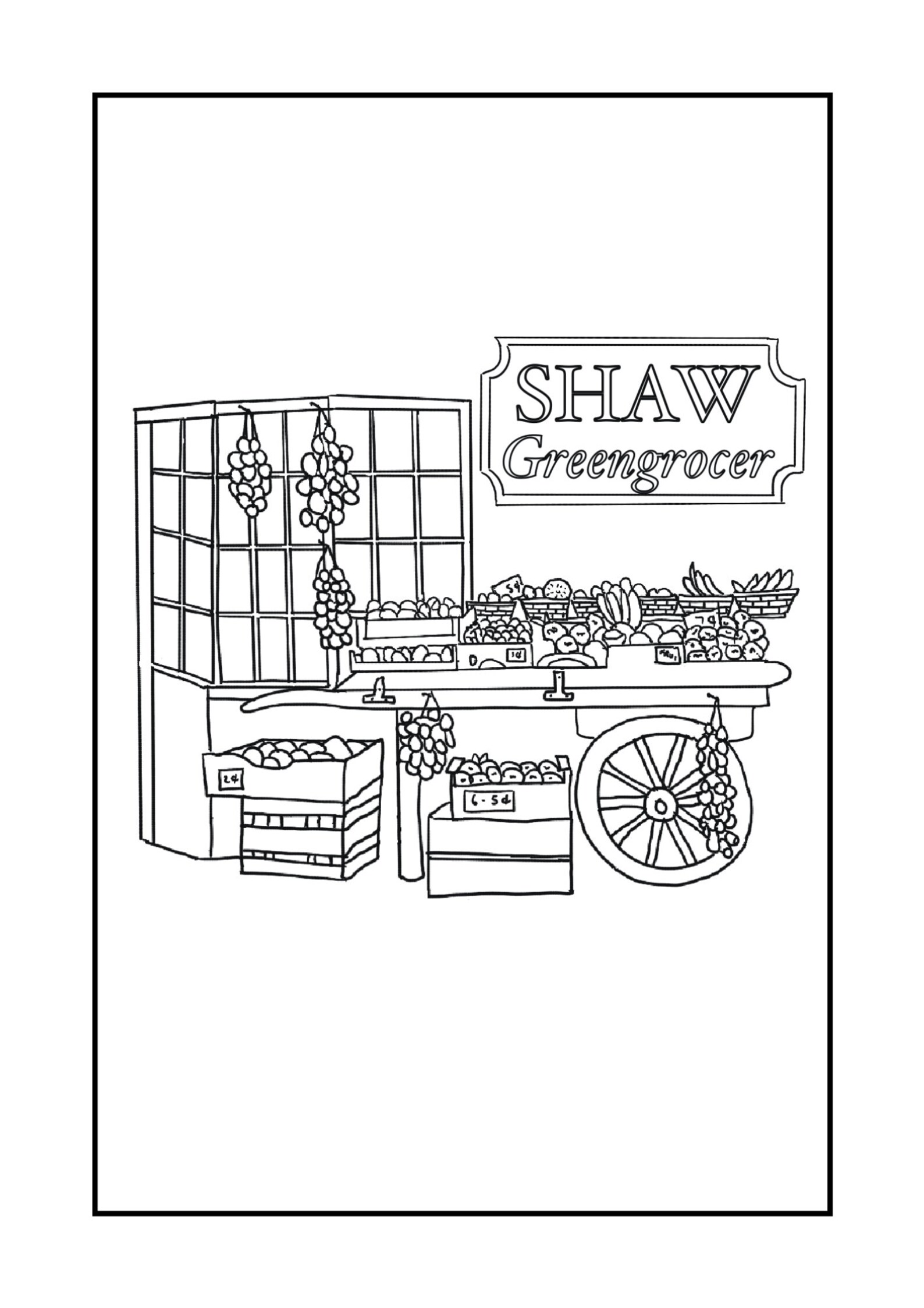 Storefront Coloring Pages Coloring Pages