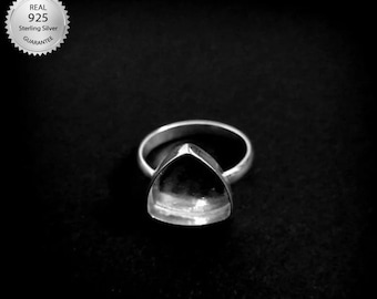 925 Sterling Silver Triangle Shape Ring Bezel Setting, Blank Trillian Shape Ring Setting, Bezel For Resin Work