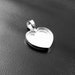 925 Sterling Silver Heart Shape Handcrafted Pendant Bezel Setting ...