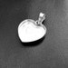 925 Sterling Silver Heart Shape Handcrafted Pendant Bezel Setting ...