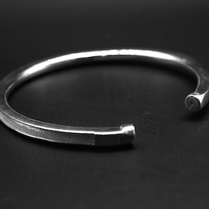 925 Sterling Silver Bangle For Horse Hair Cuff Bracelet Keepsake Jewelry, Handcrafted Bangle Cuff Setting DIY, Horse Hair Good luck Bangle