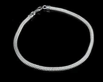 3 MM 925 Sterling Silber Kette für Schiebeperlen / 925 Silber / Perlen Kette / Silberkette / Kette für Armband Schiebeperlen