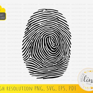 Fingerprint Svg, Fingerprint clipart, Fingerprint dxf, Fingerprint stencil, Fingerprint T-shirt design, Fingerprint Silhouette, Cricut