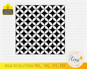 Moroccan Circle Pattern, Geometric Tile SVG Cut File (Digital Download)