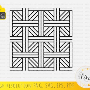 Rattan Pattern #5 Svg, Seamless Pattern, Rattan Cane Stencil, Rattan Vector, Geometric Pattern Dxf, Rattan Cut File, Silhouette Cricut