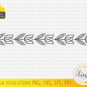 Tulp Border Svg, Tulp Outline Eps, Lente Bloemen Svg, Tulp Stencil, Tooled Leer, Bloem Wall Art, Tulp Cut File, Silhouet Cricut