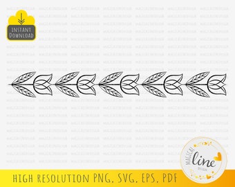 Tulip Border Svg, Tulip Outline Eps, Spring Flowers Svg, Tulip Stencil, Tooled Leather, Flower Wall Art, Tulip Cut File, Silhouette Cricut
