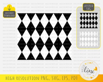 Argyle Pattern Svg, Diamond Pattern Vector, Geometric Background, Seamless Pattern, Argyle Cut File, Wall Art Dxf, Silhouette Cricut