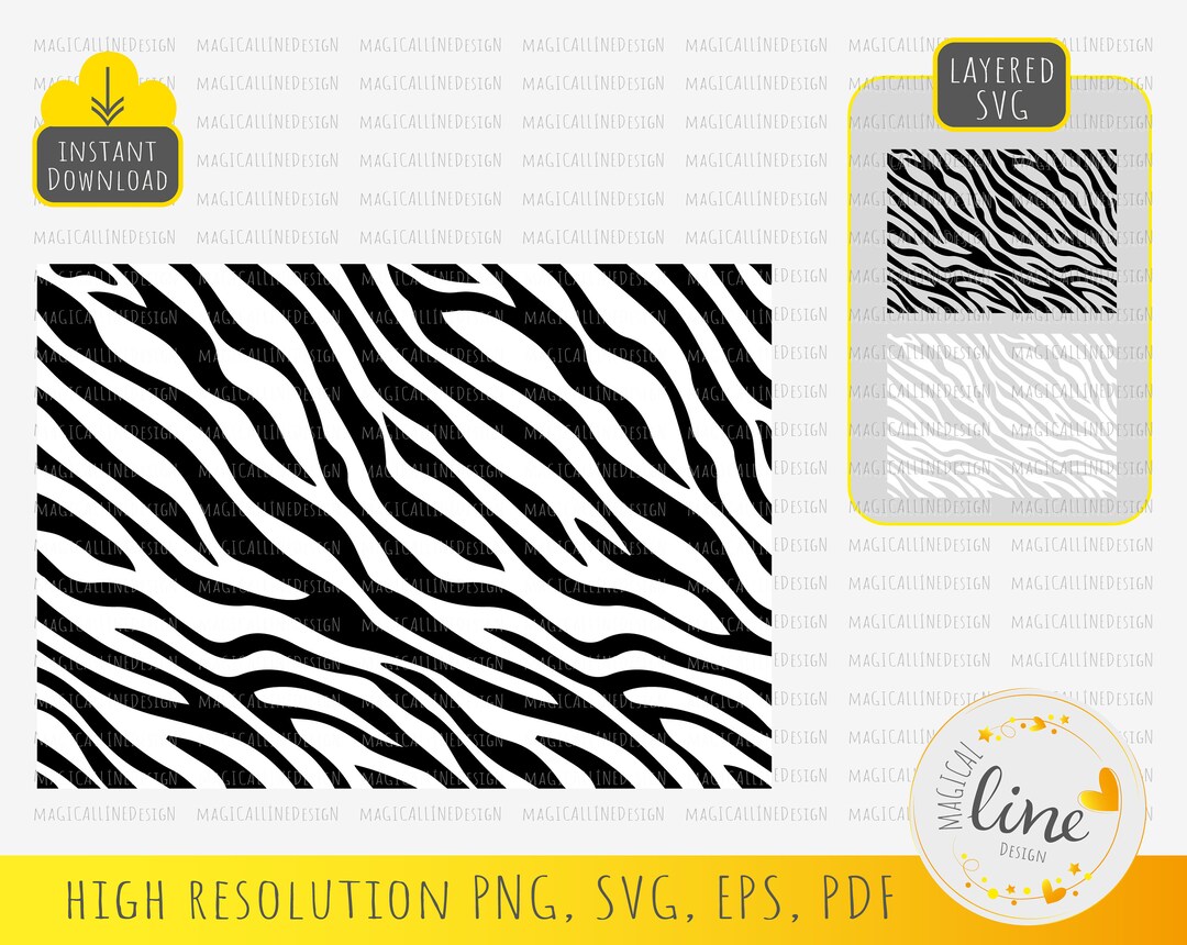 Zebra Stripes Svg, Zebra Print Svg, Animal Skin Pattern, Animal Print