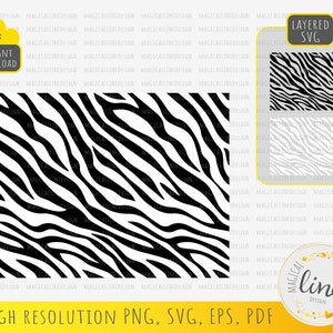 Zebra Stripes Svg, Zebra Print Svg, Animal Skin Pattern, Animal Print Eps, Zebra Stripes Stencil, Zebra Cut File, Silhouette Cricut