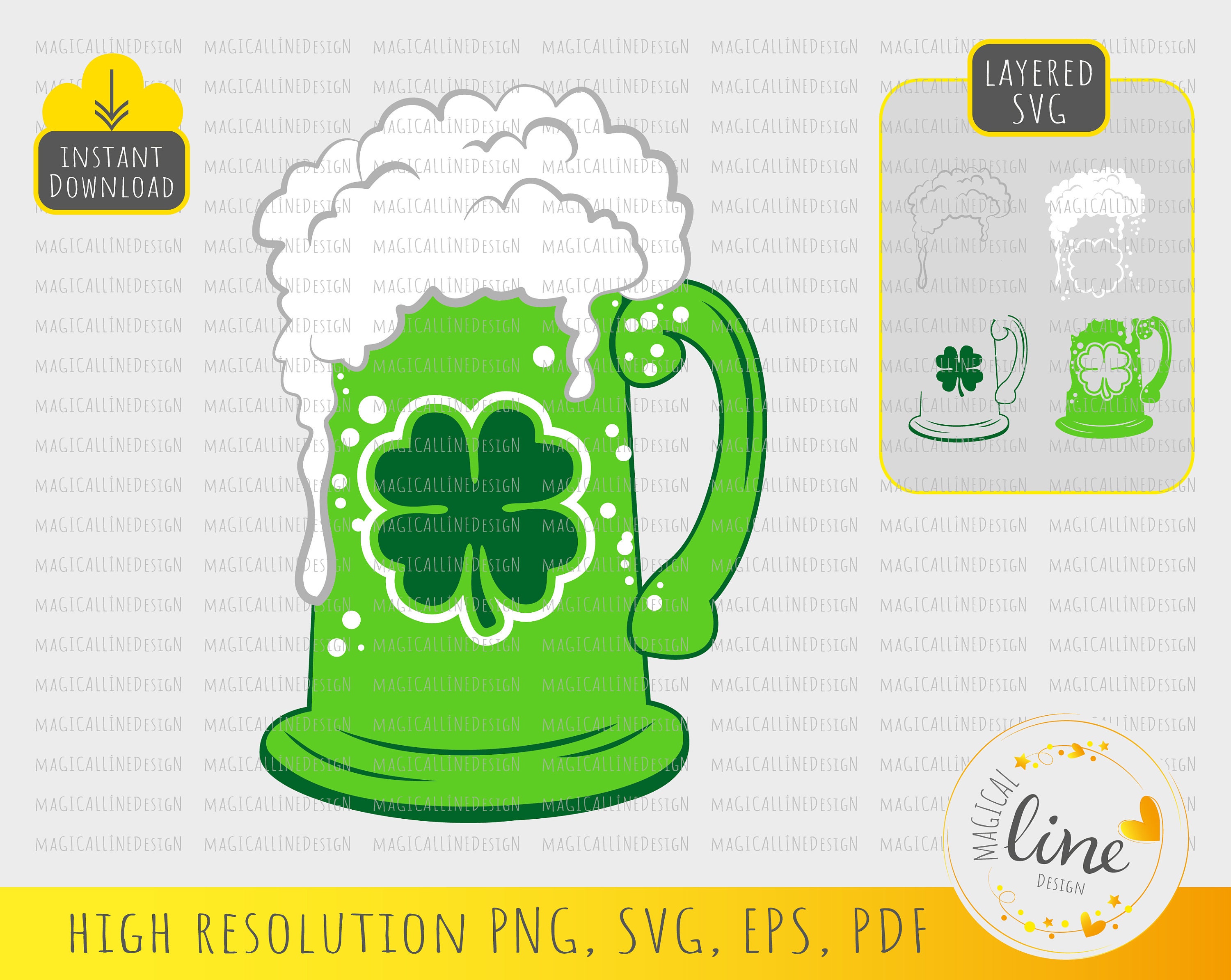 Beer Mug Earrings, St Patrick's Day Graphic by Artisan Craft SVG