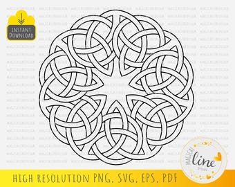 Celtic Knot Circle: Viking Ornament Design (Digital Download)