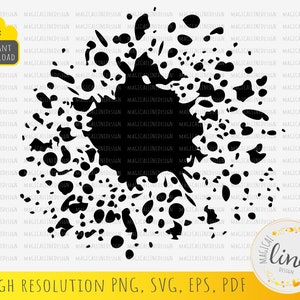 Paint Splatter Svg, Ink Splatter Eps, Splash Vector, Paint Clipart, Blood Splatter Svg, Paint Spray Png, Paint Spots Dxf, Silhouette Cricut