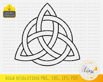 Celtic Trinity Knot SVG: Triquetra, Sacred Geometry (Digital Download)