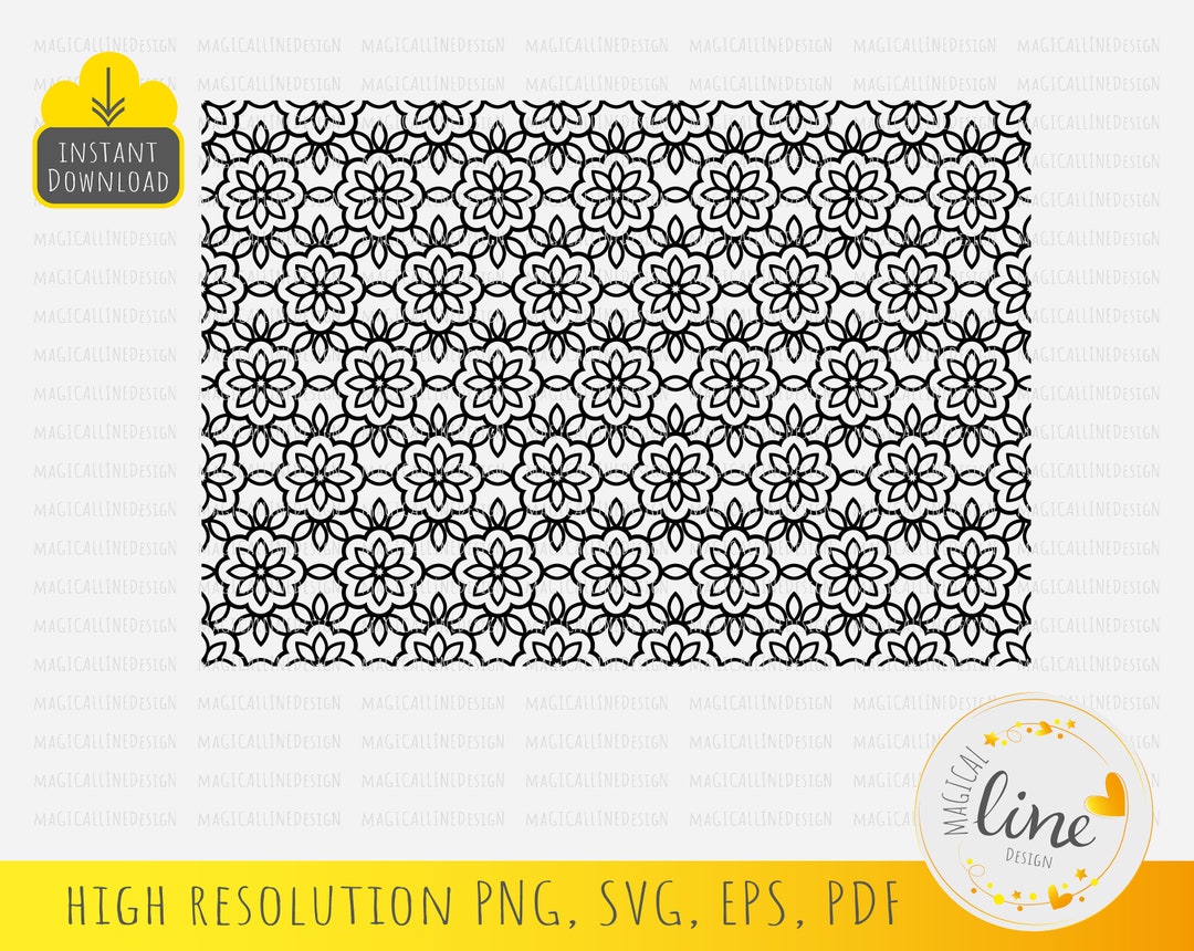 Floral Vector Pattern Svg Seamless Pattern Floral - Etsy