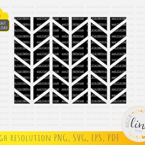 Chevron Pattern #2 Svg, Zig Zag Seamless Pattern, Chevron Stencil, Chevron Vector, Geometric Pattern, Chevron Cut File, Silhouette Cricut