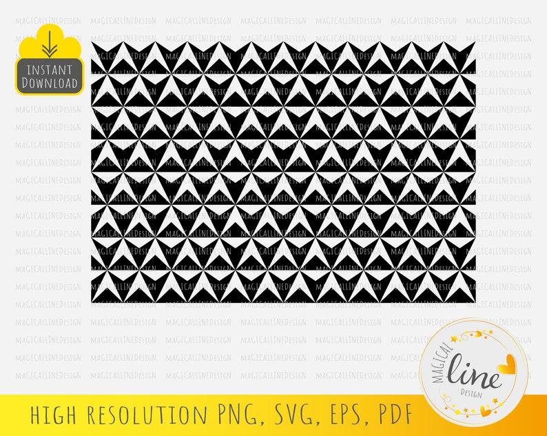 May include: Black and white geometric pattern with repeating triangles. The pattern is seamless and can be used for a variety of projects, such as fabric, wallpaper, or digital design.