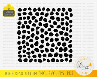 Pebbles Svg, Pebbles Tile Stencil, Tooled Leather Svg, Seamless Pattern, Stones Cut File, Home Decor, Wall Art  Dxf, Silhouette Cricut