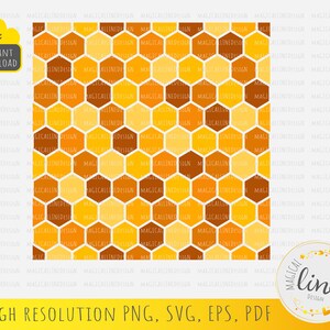 Honeycomb Svg, Seamless Pattern, Honeycomb Vector, Repeatable Beecomb Stencil, Geometric Pattern Dxf, Honeycomb Wall Art, Silhouette Cricut