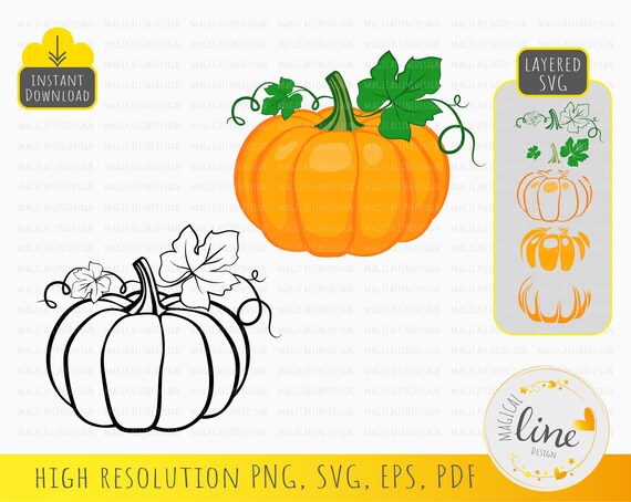 Pumpkin Svg Pumpkin Leaves Svg Halloween Png Pumpkin - Etsy Ireland