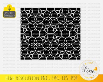 Moroccan Tile Pattern SVG: Arabesque Mosaic Design (Digital Download)