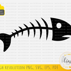 Visgraat Svg, visgraat clipart, skelet vis Svg, visgraat PNG, visgraat vector, visgraat stencil Eps, visgraat silhouet
