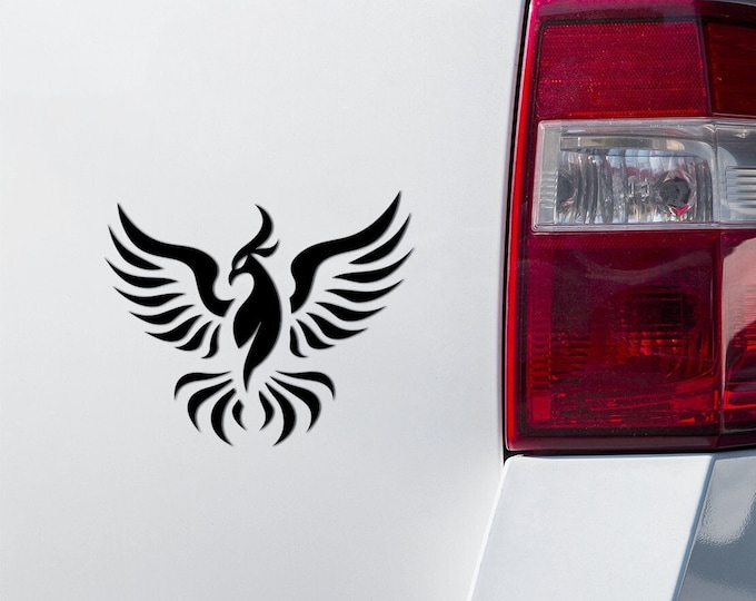 Phoenix Vinyl Decal – Mythical Bird Sticker for Laptop, Car