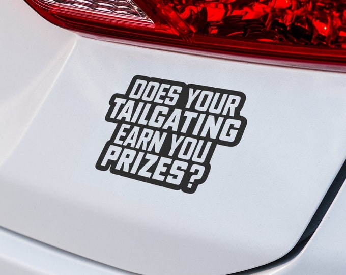 Prize-Winning Tailgater? Flaunt it with a Car Decal - Bold Car Sticker Accessory, Ideal Gift for Car Enthusiasts