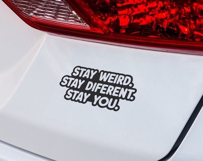 Be Yourself Window Decal – Motivational "Stay Different" Sticker for Cars, Laptops, Walls – Self-Love Gifts