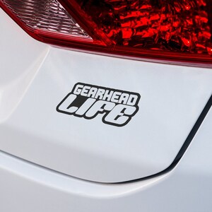 Gearhead Life Car Vinyl Decal, Auto Enthusiast Gift, Vehicle Sticker for Car Lovers, Automotive Decor, Car Accessories - Unique Design
