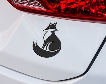 Charming Fox Vinyl Decal - Perfect for Cars and Laptops - Unique Animal Sticker - Ideal Gift for Nature Lovers