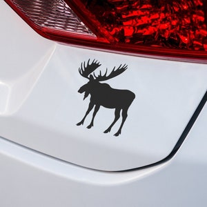 Moose Car Decal: Rustic Forest Animal Window Sticker