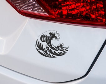 Wave Cresting Vinyl Aufkleber: Küsten Auto-/Wandaufkleber