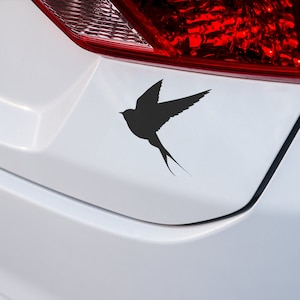 Swallow Bird Vinyl Decal: Weatherproof Outdoor Sticker